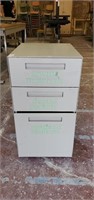 3 Drawer metal filing cabinet