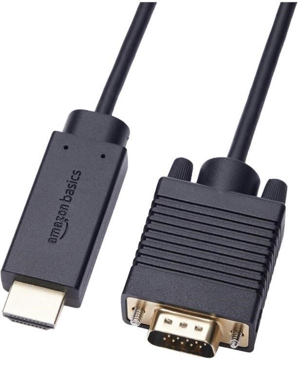 AMAZON BASICS HDMI (SOURCE) TO VGA (DISPLAY)