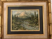 Framed oil on canvas, 8" x 10"