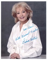 Barbara Walters signed photo