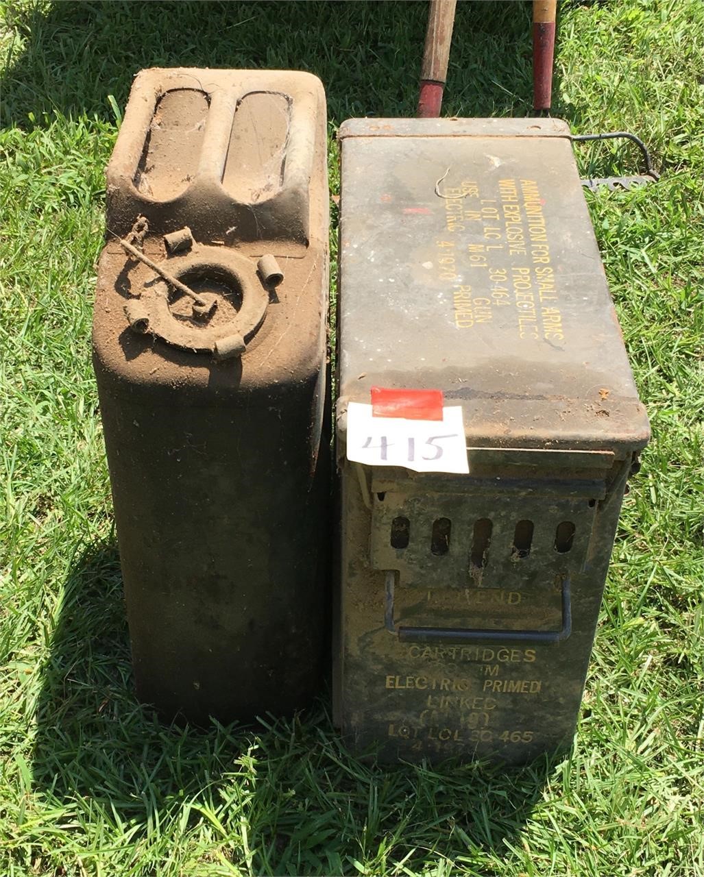 Ammo Box and Jerry Can