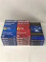 Maxwell T-120 VHS Tapes 11 Total (3)