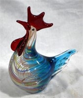 Murano Glass Rooster - 9 x 7