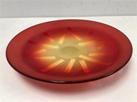 Barbini Murano Hand Blown Art Glass Plate