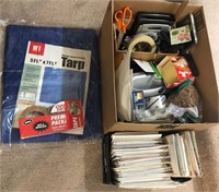 X - TARP, TAPE, HOME OFFICE ITEMS & MORE (S35)