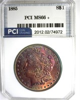 1885 Morgan MS66+ LISTS $700