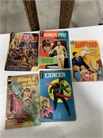 Vintage comic books Tarzan, gomer Pyle, believe