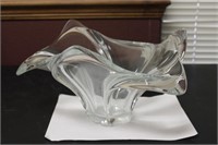 A  Cofrac Signed Crystal Plash Bowl