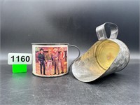 Ponderosa Ranch metal cup & tin can scoop
