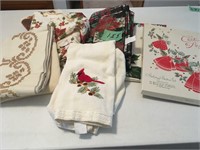 xmas towels, linens