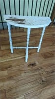 RUSTIC LOOKING SIDE TABLE (10" X 21"L X 24")