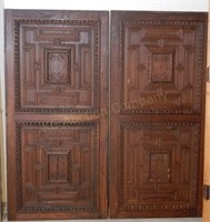 Pair of Antique Oak Panels.