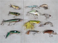 (12) VINTAGE FISHING LURES