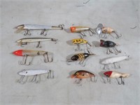 (12) VINTAGE FISHING LURES