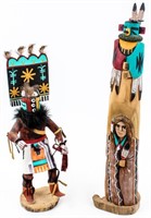 Lot of Two American Indian Kachina Dolls