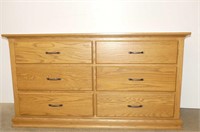 6 Drawer Oak Dresser w/Soft Close Drawers