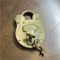 USN Solid Brass Lock