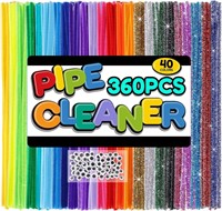 360pcs Pipe Cleaners Chenille Stems
