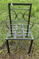 Decorative Wrought Iron Side Chair