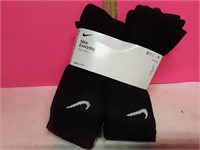 New 6 pack nike socks mens size 10--13 womens 8-12