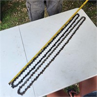 TWO 28IN BAR CHAINSAW CHAINS