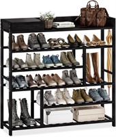 Bamworld Shoe Rack for front door entrance Bamboo