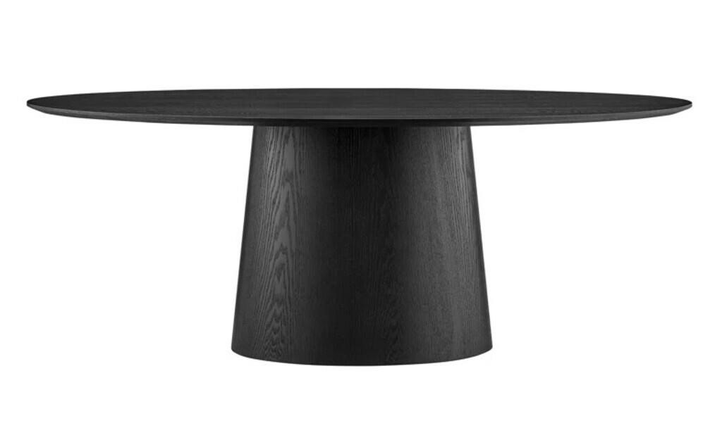 NEW*Adara Oval Dining Table Top In Oak Matte BLACK