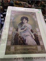 3 UNFRAMED POSTERS W/ SARSAPARILLA & MORE