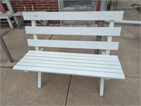 Painted Patio Bench - approx 46" x 19" x 34"