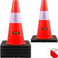 VEVOR Safety Cones  18 in/45 cm Height  5 PCS