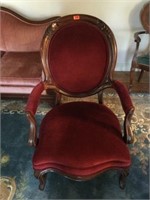 Medallion Back Queen Anne Arm Chair