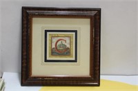 A Framed Letter "C" Calligraphy?