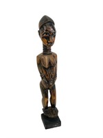 AFRICAN WOOD CARVED MOTHER SCULPTURE