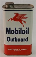 MOBILOIL GARGOYLE OUTBOARD QT. OIL CAN