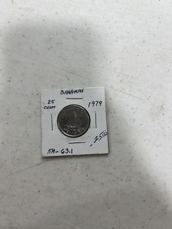 Bahamas 1979 25 cents