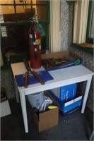 Fire Extinguisher, Table, Tools, & Misc.
