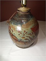 10" Dia. Pottery Lamp