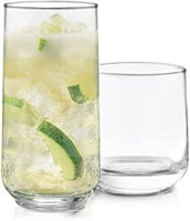 16-Pc Libbey Ascent Tumbler and Rocks Glass Set,