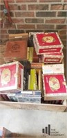 Large Collection of Cigar Boxes in Wood Crates