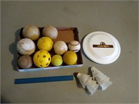 Assorted Balls Frisbee Bird Badminton Balls