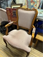 VINTAGE PINK ARM CHAIR