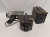 2 Kodak Brownie Cameras, Plus Anscomatic