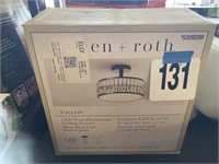 ALLEN + ROTH LED SEMI-FLUSH MOUNT CEILING FIXTURE