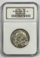 1936 Bridgeport Commem Half NGC MS64