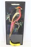 Mid-Century Mexican Feathercraft Exotic Bird Art
