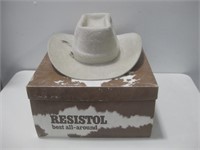 Resistol Western Cowboy Hat Szz 7 1/4 Pre-Owned