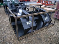 Unused skid steer grapple bucket