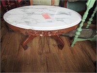 Vintage Marble Top Coffee Table