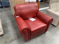 Brando Burgundy Leather Arm Chair
