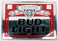 Vintage Bud Lite Beer Budweiser Mirror Sign